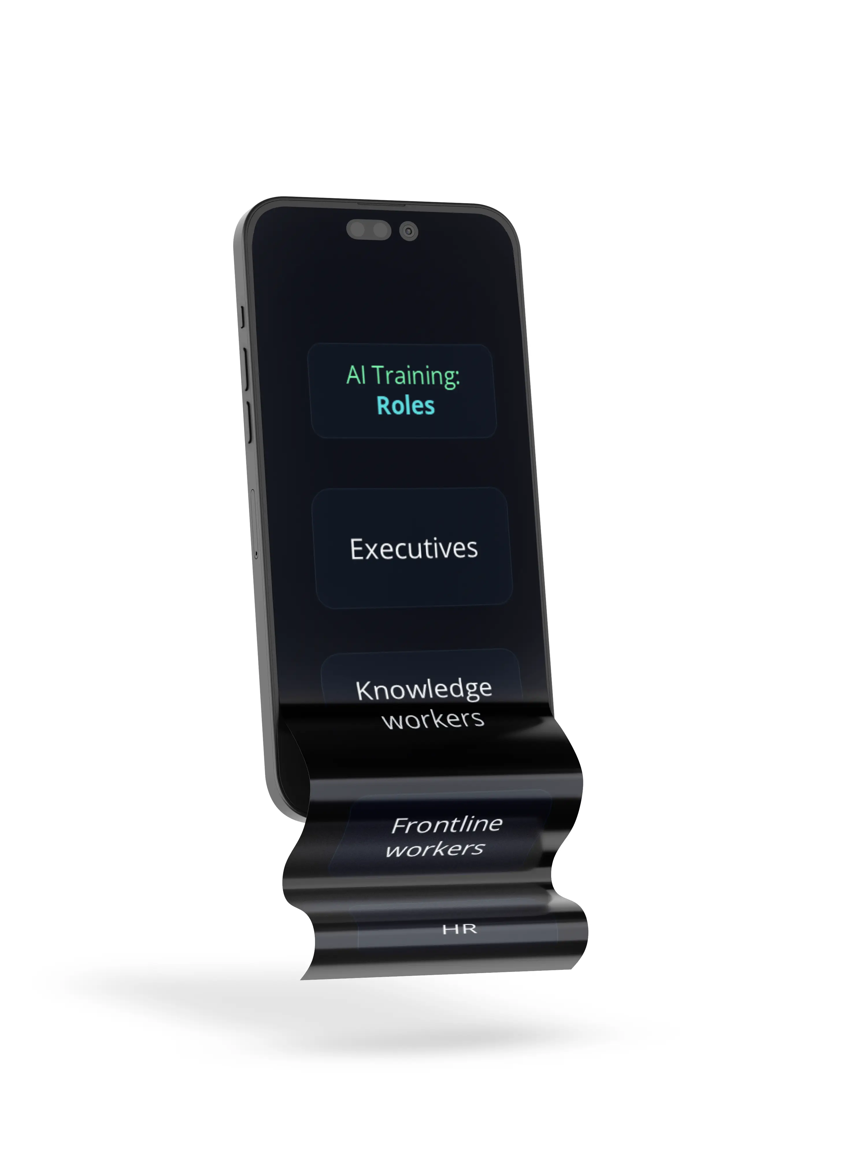 Phone going beyond screen from too many AI roles