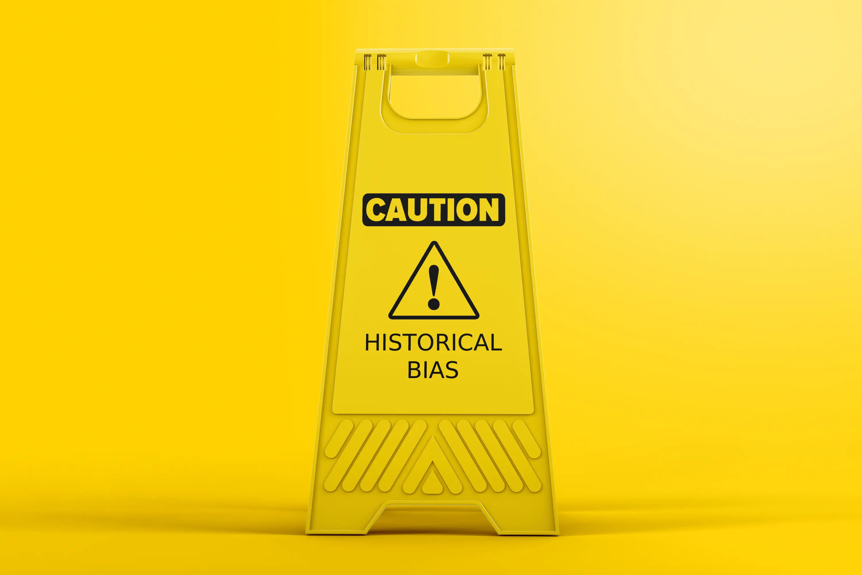 Warning sign about historical bias in AI